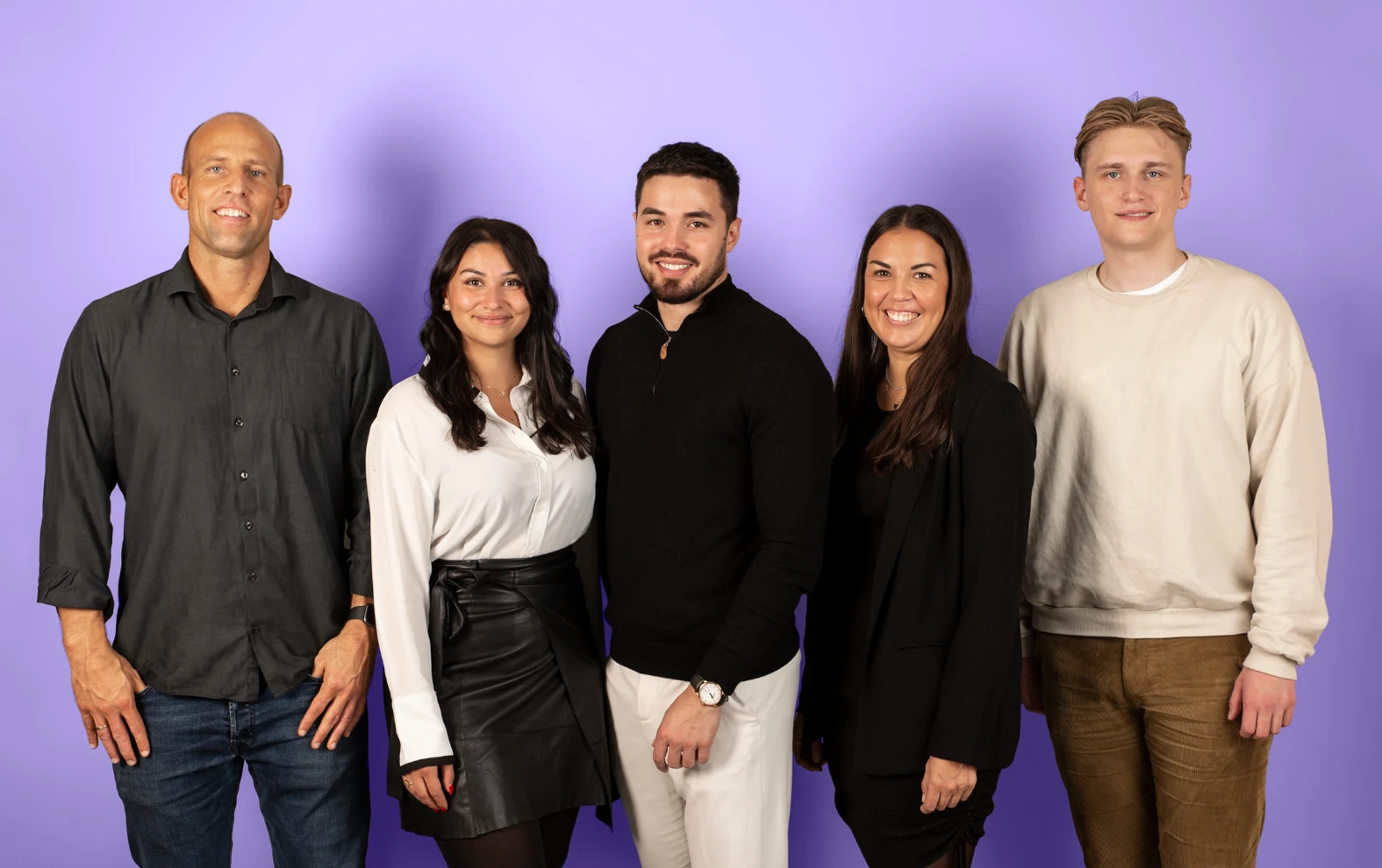 Anita Systems-gjengen på ett brett.